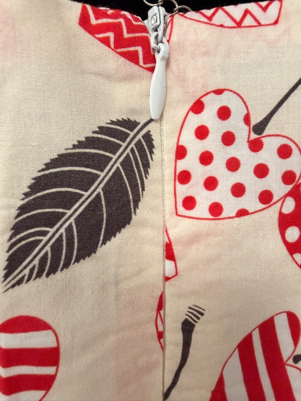 Tulip B Heart Cherry Print Cotton Midi Dress XL NWT Retro Cottagecore - Picture 8 of 8